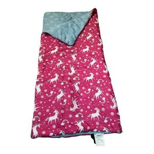 Olivet Unicorn & Rainbow Red Sleeping Bag 55"